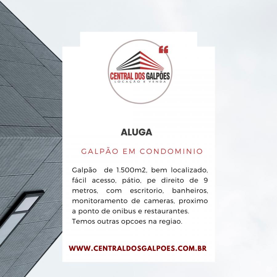 Depósito-Galpão-Armazém para alugar, 1500m² - Foto 1